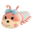 thumbnail image 2 of Almohada para dormir perfke Juguetes de peluche de oruga Suave oruga Wiggler cojín Animal relleno muñecos de peluche para cumpleaños niño Navidad regalos para dormir Rosa, 2 of 8