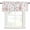 Pink, variant on Pink Rose Rod Pocket Curtain Valance, Modern Simple Romantic Flowers Floral Leaves Farmhouse Window Valance for Living Room, Bedroom, Kitchen 60"W x 18"L