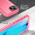 thumbnail image 5 of For Iphone 14 Waterproof Case - Ip68 Waterproof Phone Case With Built-In Screen & Lens Protector, 360 Full Body Shockproof Dustproof Case With Lanyard, For Iphone 14 (6.1") Pink[o1507], 5 of 5