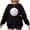 Black Sweatshirt, variant on Volleyball Faux Glitter Sweatshirt for Women Trendy Girly Volleyball Fan Pullover Black Sweatshirt Adult X-Large