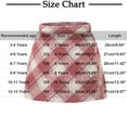 thumbnail image 3 of NAISIBABY Girls A-Frame Skirt, Plaid Fall Winter Fleece High Waist School Uniform Skirt Red 3T, 3 of 3