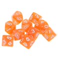 thumbnail image 4 of 10 Uds. Dados De 10 Lados D10 Dados Poliédricos Para Juego De Mazmorras Y Dragones Naranja Sunnimix Dados poliédricos, 4 of 7