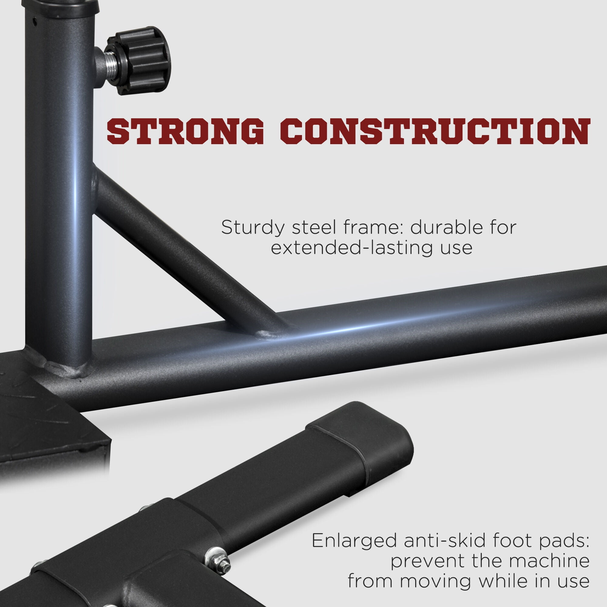 Sissy Squat Machine for Home Gym - Adjustable Glute & Quad Workout Station with Foam Rollers (Black)
