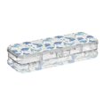 thumbnail image 2 of Plastic Pencil Box Large Capacity Pencil Boxes Clear Boxes with Snap-Tight Lid Stylish Office Supplies Storage Organizer Box Blue Butterfly and Flower, 2 of 7