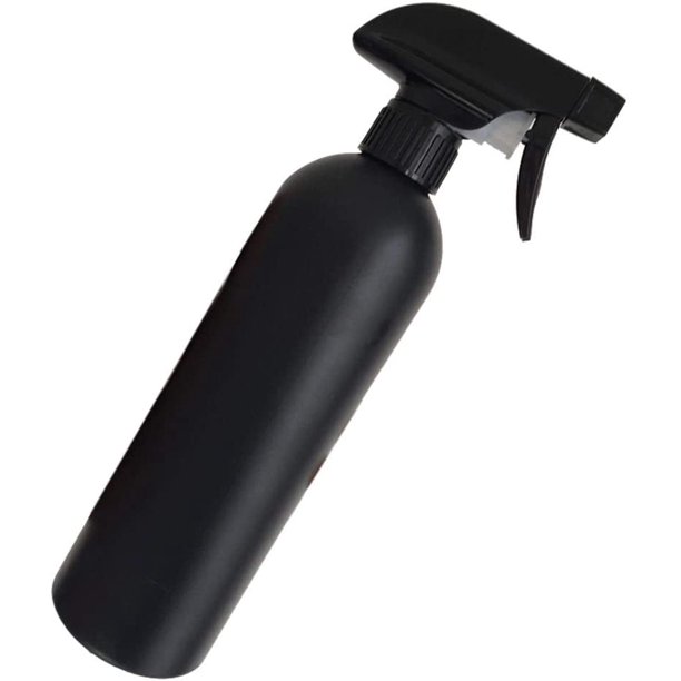 Boluotou 500ml Plastic Black Spray Bottle for Cleaning Solutions Spray Squirt Bottle Empty Fine