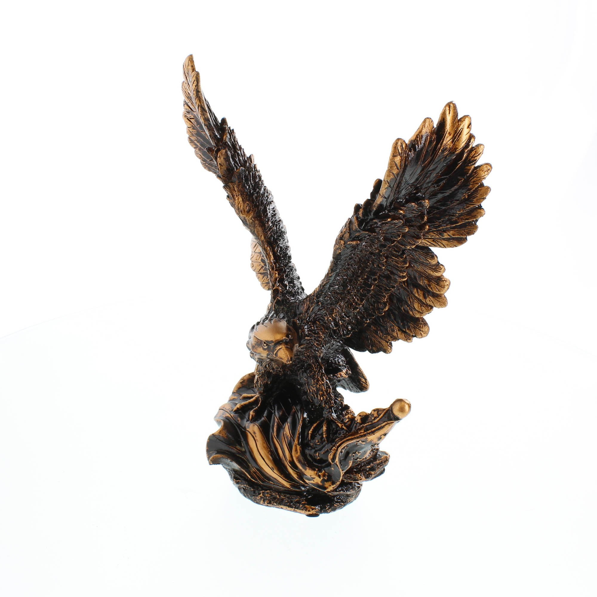Eagle Statues Cool Resin Majestic Black Rose Golden Eagle