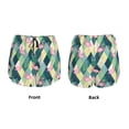 thumbnail image 6 of Uemuo Flamingo Pattern Women's Athletic Shorts High Waisted Running Shorts with Liner Pockets Gym Elastic Workout Shorts-XX-Large, 6 of 9