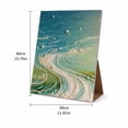 thumbnail image 2 of DIY Ocean Wave Pearl Diamond Painting Art Kit with Frame, Beach Pearl Beads Art Craft for Adults Beginner, Gemstone Diamond Dots Beads for Home Wall Decor, 2 of 5