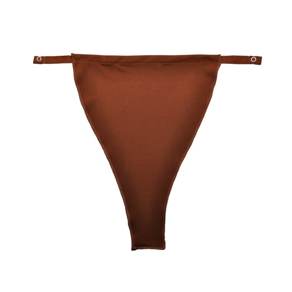 [037] Snappy Cami Snap-To-Bra Mock Camisole - Original Classic - Solid - Single Pack - Brown.