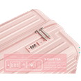 thumbnail image 4 of WINGOMART 3-Piece Luggage Set Lightweight Durable PC+ABS Hardshell, Double Spinner Wheels, TSA Lock - 22in/26IN/30in - PINK, 4 of 9