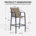 thumbnail image 4 of Crestlive Products 28.74" Metal Outdoor Counter Height Stool (Set of 2), 4 of 7