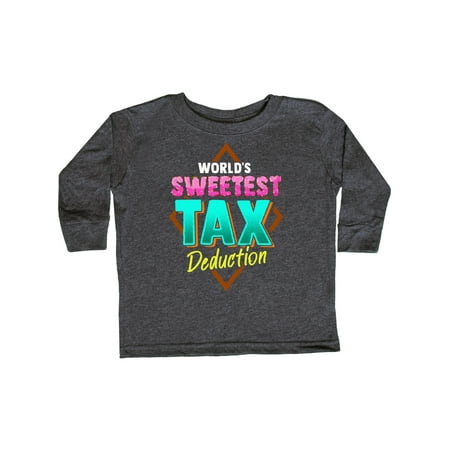 

Inktastic Tax Deduction Funny Baby Clothes Gift Toddler Toddler Girl Long Sleeve T-Shirt