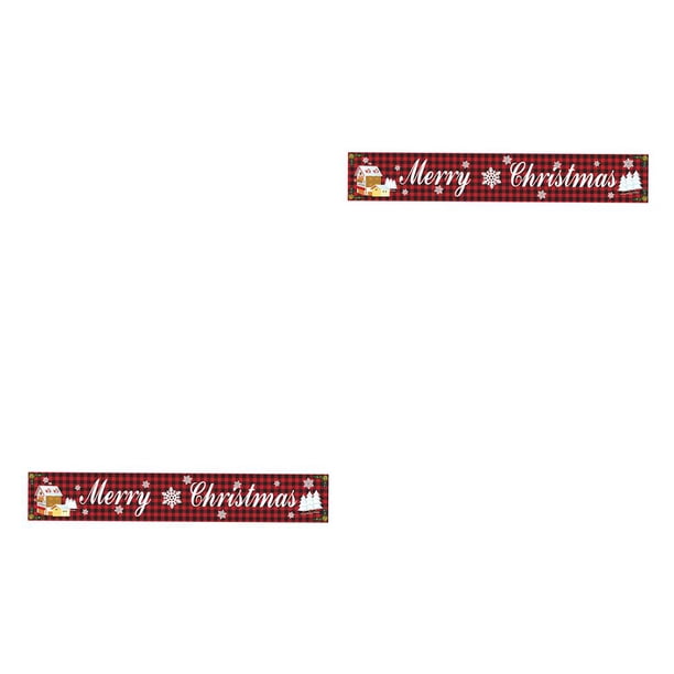 Monstrate Cartel de Navidad de 9.7 pies para colgar en el fondo, carteles de porche, decoración de Navidad al aire libre GZ01 2piezas