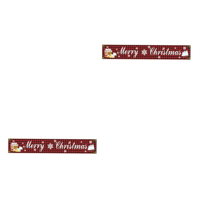 Ounissouiy Cartel de Navidad de 9.7 pies para colgar en el fondo, carteles de porche, decoración de Navidad al aire libre GZ01 2piezas