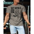 thumbnail image 3 of Gymish Set Goals Workout T-Shirt – Motivational Gym Shirt for Men, Lifting Tee, Men’s Athletic Gym Wear, 3 of 6