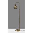 thumbnail image 3 of Smoked Glass Floor Lamp - Brass, 3 of 5