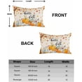 thumbnail image 6 of Fall Pillow Covers 20x12 Inch Set of 2, Autumn Pumpkin Maple Leaf Rustic Linen Decorative Lumbar Throw Pillow Covers, Burnt Orange Pillowcases for Patio Sofa Couch Bedroom Thanksgiving Decorations, 6 of 6
