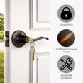 thumbnail image 6 of Oil Rubbed Bronze Entry Door Lever, 6-Way Universal Fit, Front and Back Door, 6 of 16
