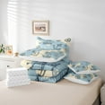 thumbnail image 6 of Castle Fairy Anchor Wheel Compass 7 Pieces Bedding Comforter Set,Nautical Theme Full Bedding Set Lightweight,Seashell Starfish Fitted Sheet Flat Sheet,Ultra Soft Ocean Home Decor,Reversible, 6 of 8