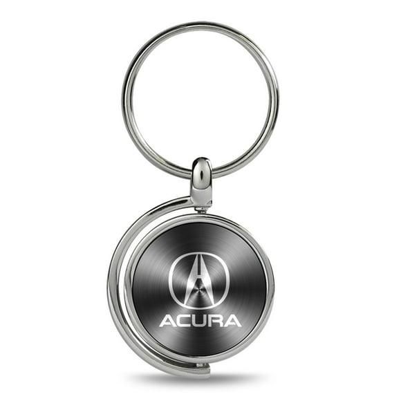 Au-TOMOTIVE GOLD Spinner Key Ring for Acura (Black)