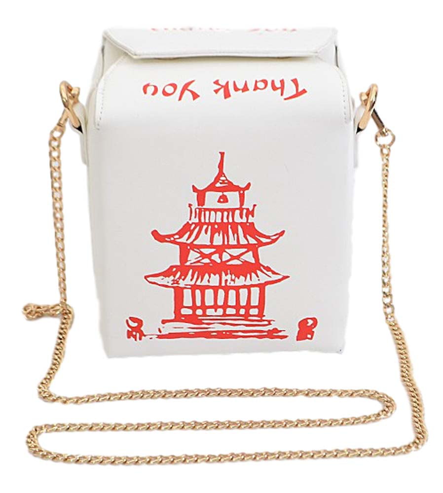 USTYLE Fashion Crossbody Bag, Chinese Takeout Box Style Clutch Bag
