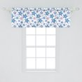 thumbnail image 2 of Ambesonne Star Window Valance, Modern Ornamental Shapes Motif, 54" X 18", Cobalt Blue and Purple, 2 of 3