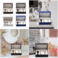 thumbnail image 2 of Lerpwige Stylish Flip Top PU Jewelry Box For Watches Earrings And Bracelets Easy Carry, 2 of 10