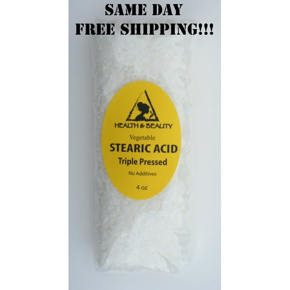 STEARIC ACID VEGETABLE TRIPLE PRESSED PASTILLES BEARDS 100% PURE 4 OZ