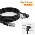 thumbnail image 4 of CAT6 Ethernet Patch Cable RJ45 LAN Cable Gigabit Network Cord 90 Degree Right Angled, Bandwidth up to 250MHz 1Gbps for PC, Router, Modem, Printer, Xbox, PS4, PS3-6 Feet, Black, 4 of 6