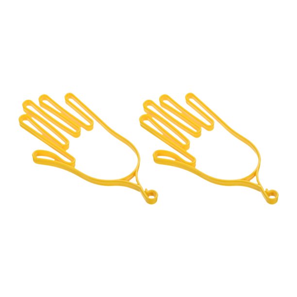 2 soportes para guantes de golf, secador profesional, gancho de mantenimiento. Amarillo