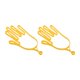 thumbnail image 1 of 2 soportes para guantes de golf, secador profesional, gancho de mantenimiento. Amarillo, 1 of 9
