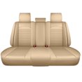 thumbnail image 6 of WRWolf Universal SUV Sedan Truck Crew Cab Car 5-Seat Covers Front & Rear Full Set PU Leather Breathable Waterproof Seat Cushion Protector,Beige, 6 of 7