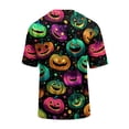 thumbnail image 5 of Hearthz Halloween Mens Graphic T-Shirts Pumpkin Graphic Crew Neck Short Sleeve Shirts for Men Fall Holiday Mens Sweatshirt, 5 of 6