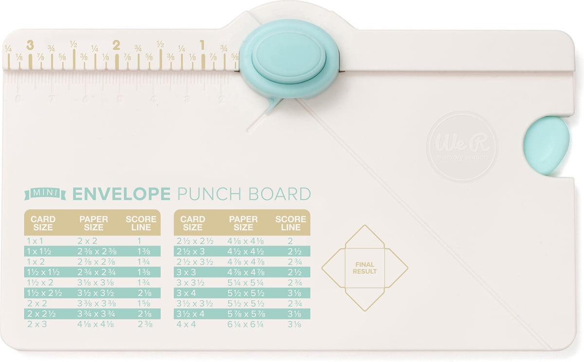 We R Memory Keepers 660541 Mini Envelope Punch Board