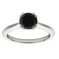 thumbnail image 2 of Aonejewelry 1 Carat Black Diamond Engagement Ring In 10k White Gold, 2 of 4