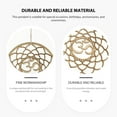 thumbnail image 2 of Raindrops Wood Wall Art Decor Geometric Wall Decorations Beige 2Pack, 2 of 8