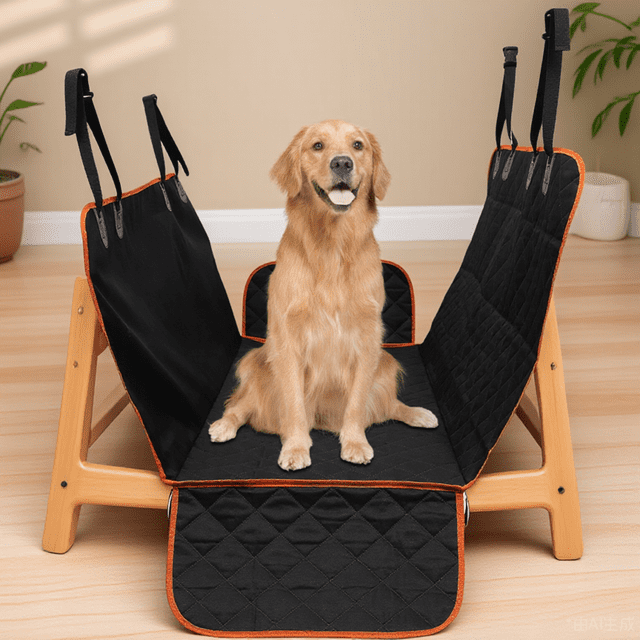 ORDDIART Dog Seat Cover Protect From Dirt Car Seat Covers For Dogs Black 1Pcs