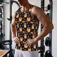 thumbnail image 5 of Logiee Bee and Honey Print Men's Workout Tank Top,Quick Dry Workout Tank Top,Gym Muscle Tee,Fitness Bodybuilding Sleeveless T Shirt-X-Large, 5 of 7