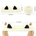 thumbnail image 2 of 3PCS Spa Headband and Wristband Set, Cute Cat Ears Headband for Washing Face, Makeup Headband Face Wash Headband Wrist Bands, 2 of 7