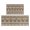 Black Strip Boho-59, variant on Set of 2 Boho Kitchen Mats - Modern Farmhouse Rugs with Moroccan Design - Non-Skid, Absorbent, with Rubber Bottom (Black, 17x47 17x30)
