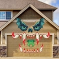 thumbnail image 2 of Populares Halloween Monsters Face Outdoor Decoration With Eyes Fangs Nostril Garage Door Archway Entryway Car Decorations, 2 of 5