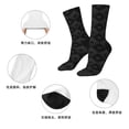 thumbnail image 5 of Honeii Black Poker Print Adult Socks,Crew Socks,Casual Calf Socks,Daily Wear Socks for Men & Women, Perfect for Sports, Casual and Everyday Use, 5 of 6