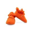 thumbnail image 4 of Anti-Slip Sole, Fleece Baby Booties, Newborn Home Booties, Sweat Proof Organic Cotton Lining, Orange, 4 of 5