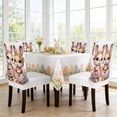 thumbnail image 4 of ChicYu Easter Cute Bunny Chair Covers Stretch Removable Washable Dining Chair Protector Full Wrap Chair Slipcovers for Home Kitchen Dining Room Easter Holiday Party Decor, 4 of 7