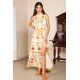 thumbnail image 5 of Vestido Bellabarnetten Floral Cuello Alto sin Mangas Midi, 5 of 8