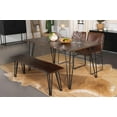 thumbnail image 7 of Topeka Live-edge Dining Table Mango Cocoa and Gunmetal, 7 of 7
