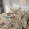 thumbnail image 4 of Davulos Plaid Patchwork Quilt for Twin Bed,2 Pieces Reversible Microfiber Summer Bedspread Coverlet Bedding Set for All Season(1 Quilt,1 Pillow Shams), 4 of 8