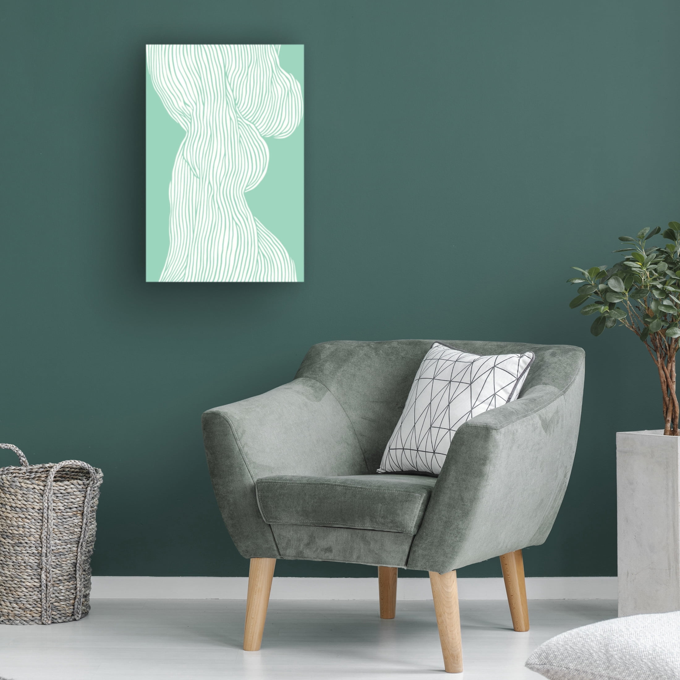 Trademark Fine Art Treechild   Fibers No 1 mint Canvas Wall Art