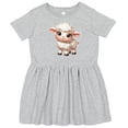 thumbnail image 3 of Inktastic Cute Fluffy Lamb Girls Toddler Dress, 3 of 5