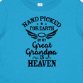 thumbnail image 4 of Inktastic Handpicked for Earth by My Great Grandpa in Heaven Boys or Girls Baby T-Shirt, 4 of 5